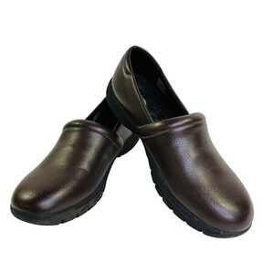 GH Bass Propel Slip On Clogs Womens 11M Brown Comfort Work Shoes